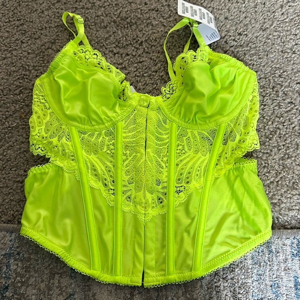 Urban Outfitters corset top out from under